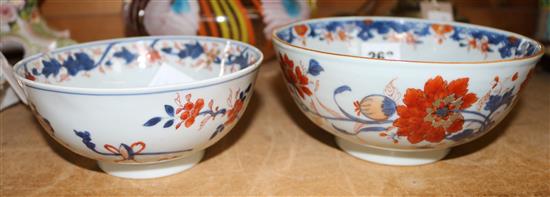 Two 18th century Chinese Imari bowls